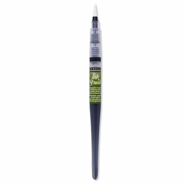 Esitäytetty sivellin - Ink Brush - Oliivinvihreä - Sennelier Grøn