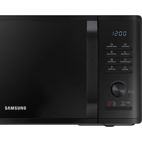 Solo mikroovn - SAMSUNG - MS23K3555E - Sort - 23L - Elektronisk kontrol + knap - Hold varm funktion
