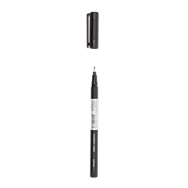 Musta pigmentoitu tussi 0,8 mm Svart