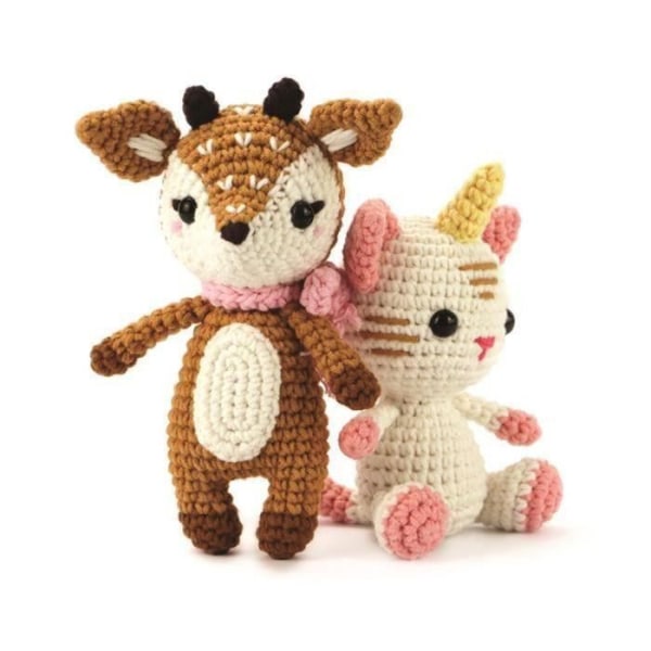 Amigurumi virksats - Creative Seed - Little Doe - Vit - 2 års garanti