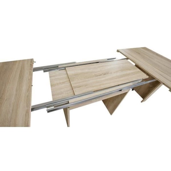 Udtrækkeligt spisebord til 6 til 12 personer moderne stil Sonoma eg indretning - SPISNING - L 140-273 x B 90 cm Sonoma ekdekor