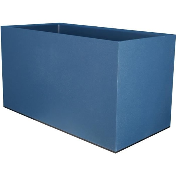 RIVIERA GRANIT rektangulär blomlåda - Plast - 80x40 cm - Blå Blå