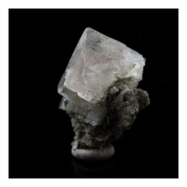Sten og mineraler. Pink fluorit. 9,34 øre. Mont Blanc-massivet, Frankrig. Rosa