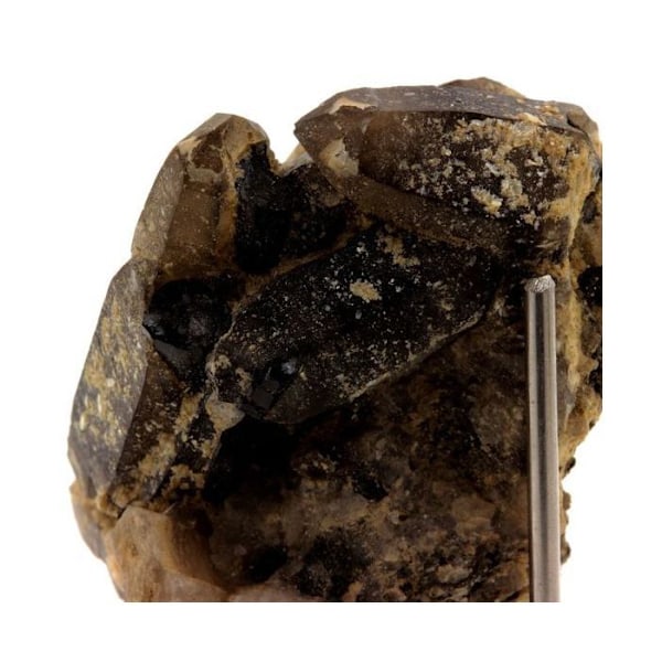 Smoky Quartz + Tourmaline 150,8 karat Flerfärgad