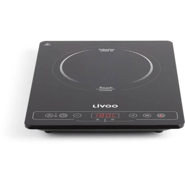 LIVOO DOC235 Induktionsplade Simple - 22cm - fra 60° til 240° - Sort