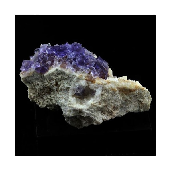Kivet ja mineraalit - ABIJOUX - Fluoriitti + kvartsi - La Cabaña, Berbes, Asturias, Espanja