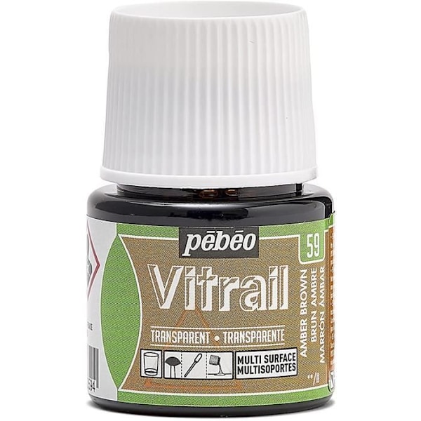 Flakon 45ml Vitrail maling BRUN AMBRE