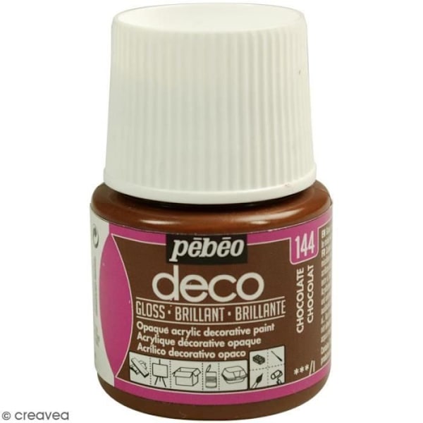 P.BO Deco Paint - Blank - 45 ml Chokladbrun