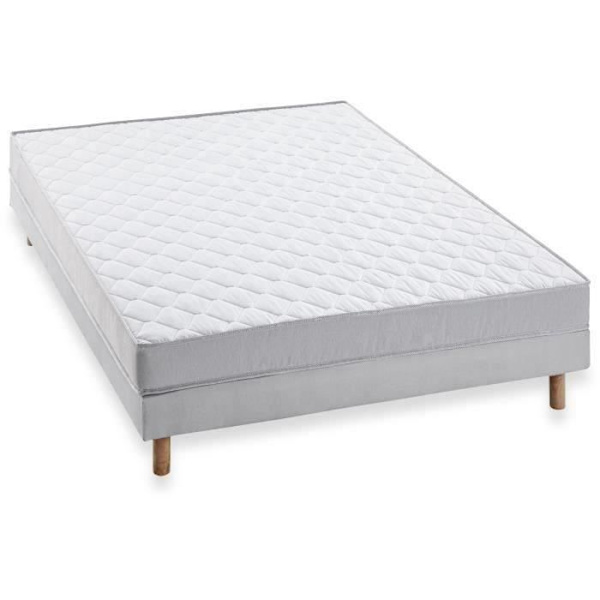 Madrassset 140x190 cm + Boxfjäder - Skum - 5 zoner - 15 cm - Fast - DEKO DREAM Airflex
