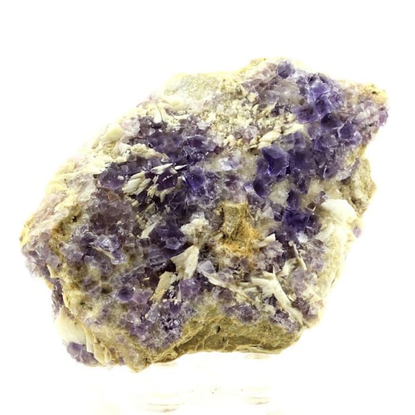 Kivet ja mineraalit. Fluoriitti + bariitti + kvartsi. 1764,0 ct. La Cabaña, Berbes, Asturias, Espanja.