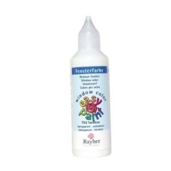 Maleri til vindue - Rayher - Vinduesfarve - 80ml - Transparent - Genanvendelig Transparent