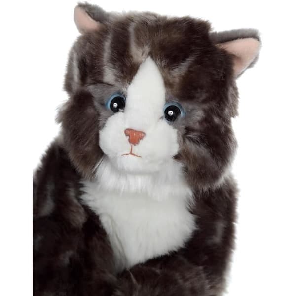 Pehmo - Gipsy Toys - Mimikissa - 28cm - Harmaa Grå och vit