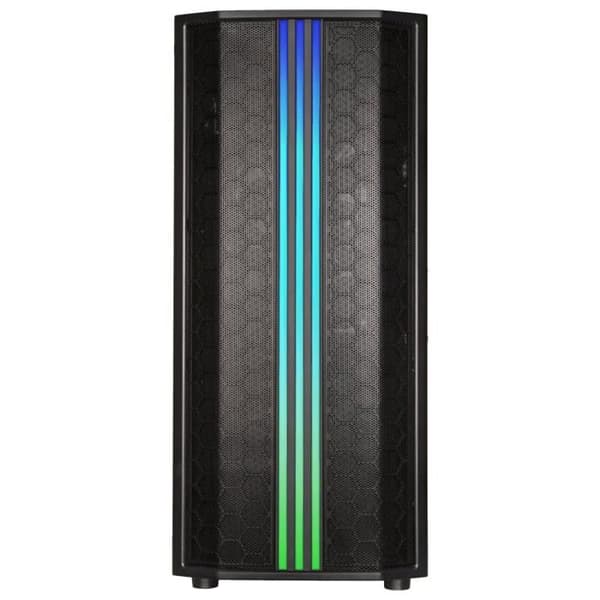 Semitower kabinet - Bitfenix - Saber Mesh RGB - Sort - 4 interne drev - Luftkøling