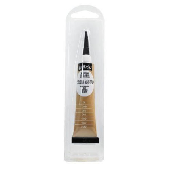 Pébéo 773300 Akrylglas Opaque 1 Rør Guld 20 ml gyllene