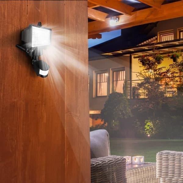 LUMI JARDIN Solcelleprojektor Cooper Black - H 22 cm - Sort Sort