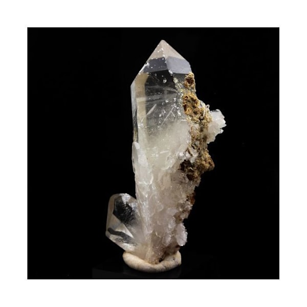 Sten og mineraler. Kvarts. 305,0 øre. Freney d'Oisans, Bourg d'Oisans, Frankrig..