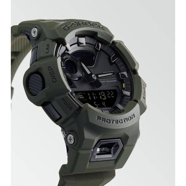 Ur - CASIO - G-Shock - Grøn og sort harpiks Sort