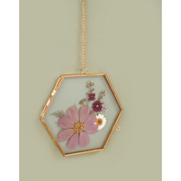 14 pressede blomster - parma eng Lila