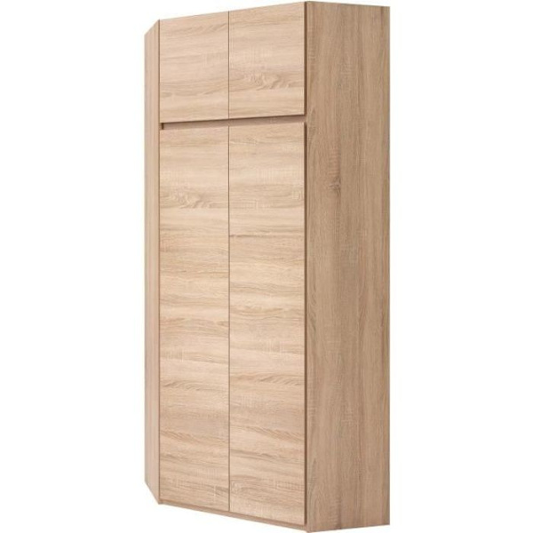 Vinkelskab - Sonoma eg dekoration - 4 døre - B 80,5 cm - ACADEMICA Sonoma ekdekor