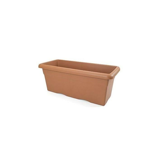 PLASTIKEN Suorakaiteen muotoinen istutuskone Ø 100 x 44 cm - Terrakotta Terrakotta