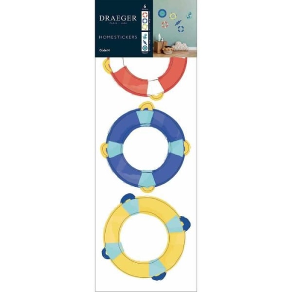Tricolor Bojar Väggdekal - Draeger Paris - Barn - Flerfärgad - 20,5 x 20 cm