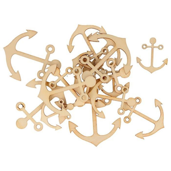 Puukuvastot - Artemio - Syvämeri - 30 kappaletta - 3-5 cm - Koristus - Scrapbooking Beige