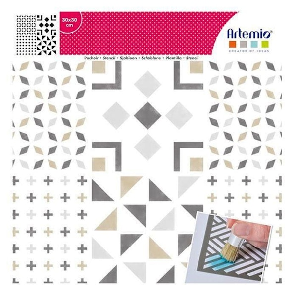 Stensiili 30 x 30 cm - Laatat & ristit