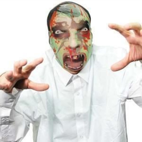 Zombiemask - Grön - Blandad - Barn - Kostym - Från 18 år - Inomhus