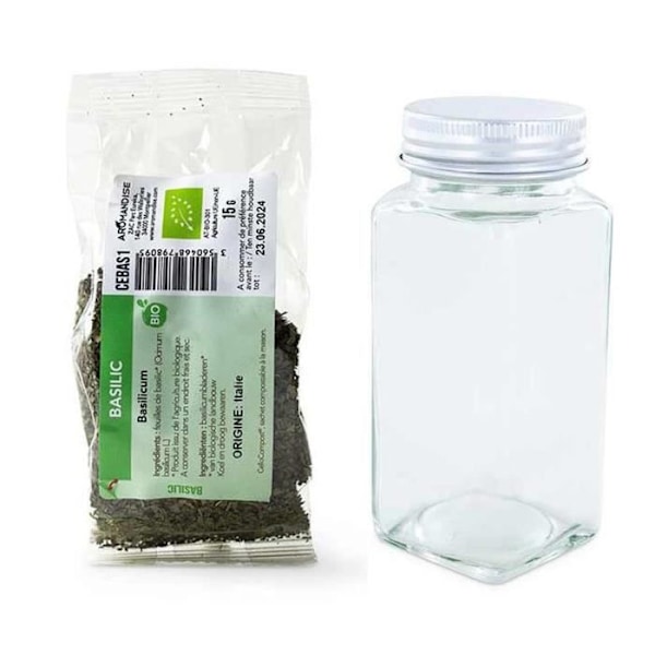 Maustepullo + luomu basilika 15 g