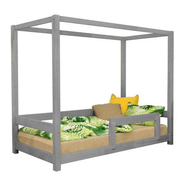 Lit køjeseng barn BUNKY 80 x 180 grå Grå