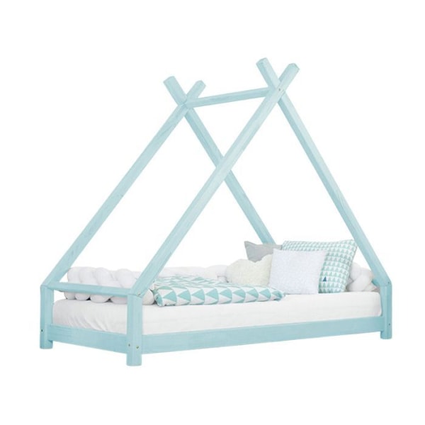Lit tipi lapselle TAHUKA 90 x 160 vaaleansininen Blå