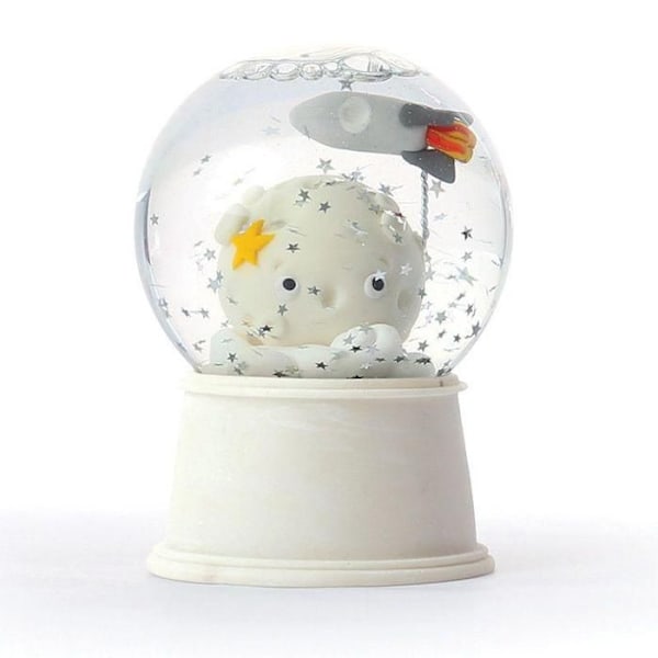 Snöklot - GENERISK - 8 cm - Högkvalitativt glas - Inredning - Glitter ingår