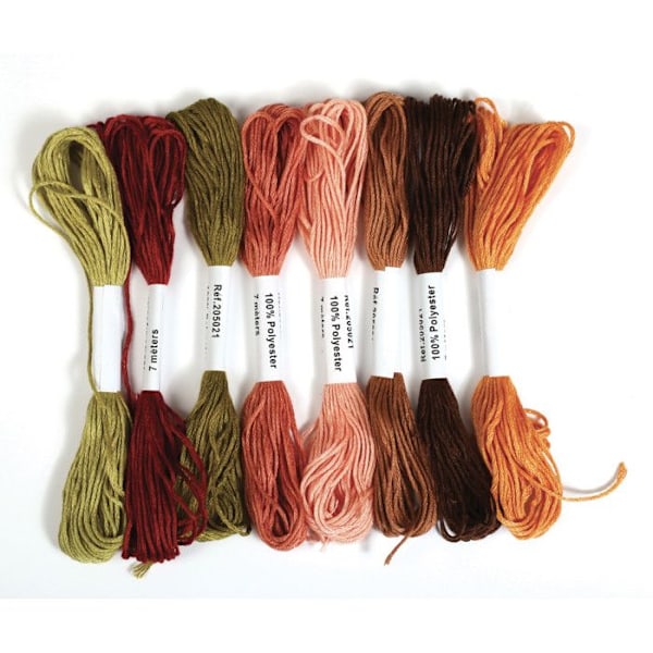 Broderigarn 8 nystan 7m Höst Flerfärgad