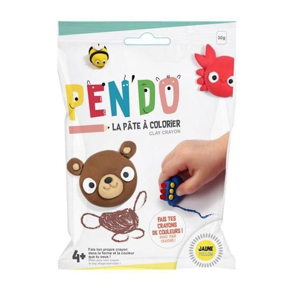 Pâte Pen'do keltainen 30 g - Valmista värikynäsi itse Gul