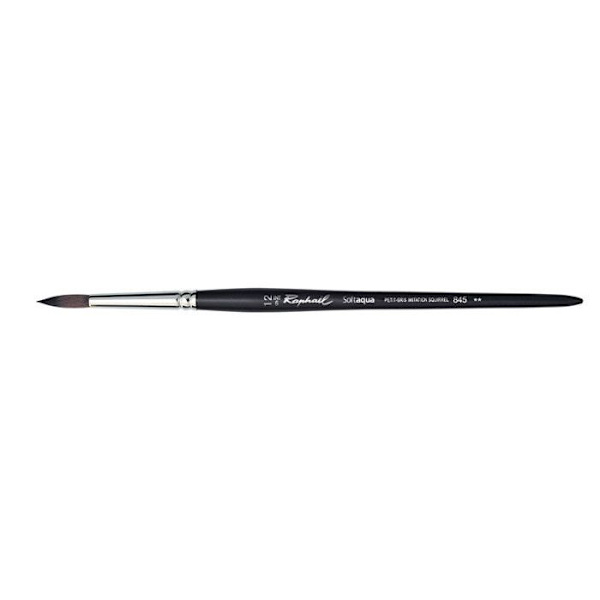 Pinceau - Rund - Akvarel - Softaqua - Serie 845 - Petit-gris - N°12 - Raphaël