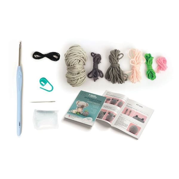 Mit Amigurumi hæklet plyslegetøj - Koala Grå