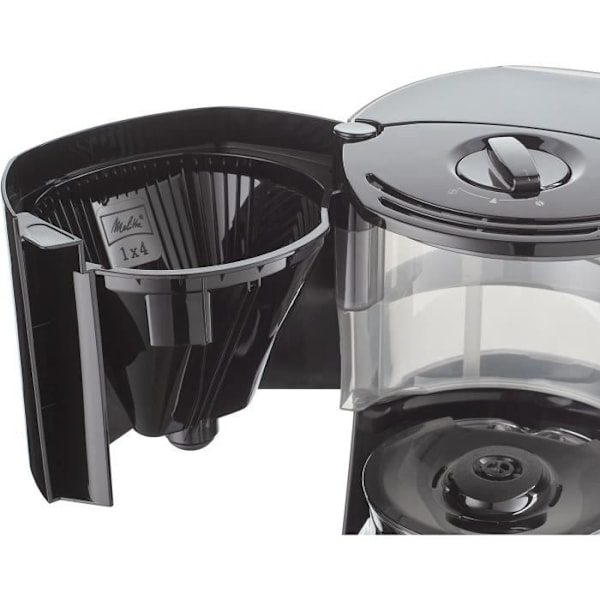 MELITTA-suodatinkahvinkeitin - Enjoy Top Timer 1017-11 musta - AromaSelector®-toiminto - Tiputuksen estojärjestelmä Stål och svart