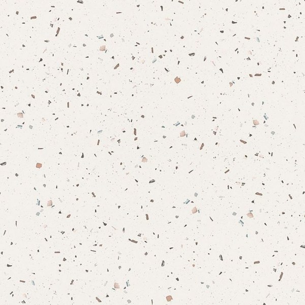 Pyöreä pöytä Ø 70 cm Rooma bistro terrazzo Vit