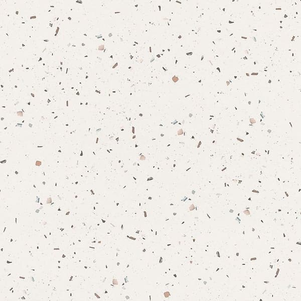 Runt bord Ø 70 cm Rom bistro terrazzo Vit