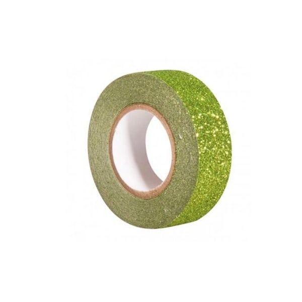 Glittrig maskeringstejp - SPARKLING STRIP - Eternal green - 15mm x 5m - För kreativ fritid Grön