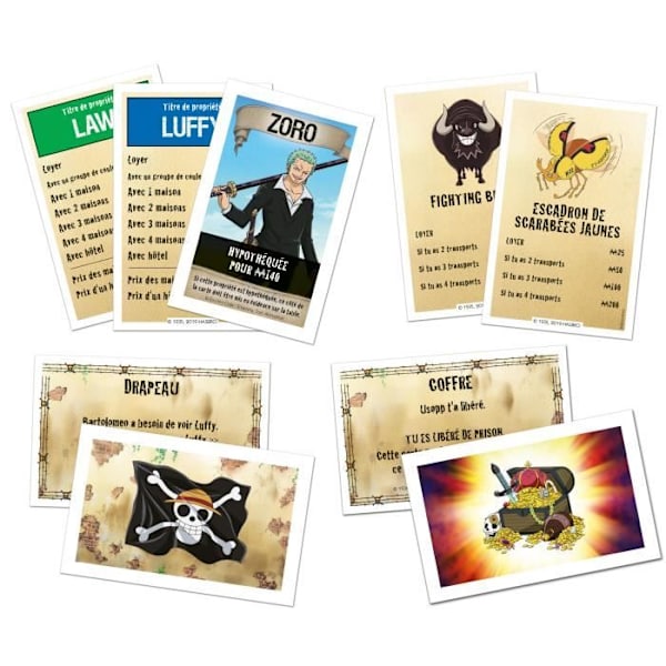 MONOPOLY One Piece - Lautapeli - ranskalainen versio En bit