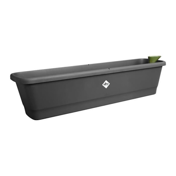 Elho Noa Balkon Xl - Sort - L 78 x B 20 x H 18 cm - Altan; udendørs - 100 % genbrugt Living Black