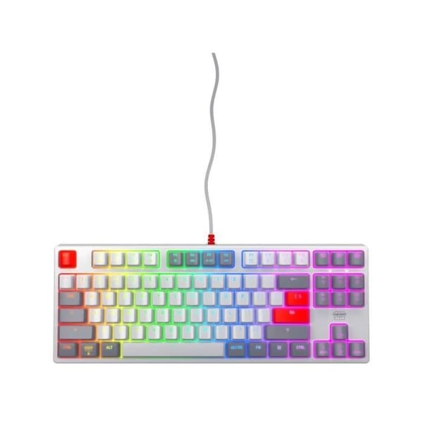 Mechanical gaming keyboard - CHERRY XTRFY K4V2 RGB TKL - TKL format - RGB lighting - White