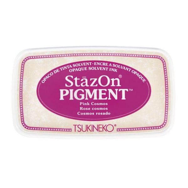StazOn pigmenteret stempelputer, rosa nellike, 9,6x5,5x2,2cm