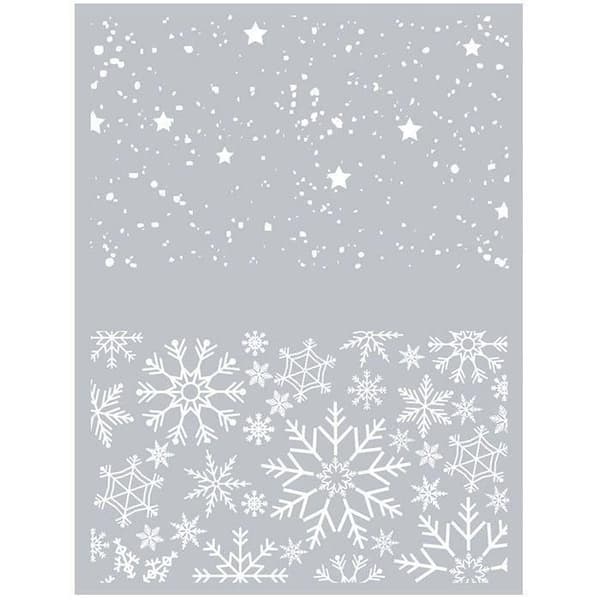 Julstencil av polymerlera 11,4 x 15,3 cm