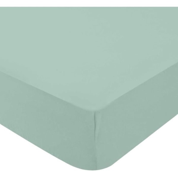 Sæt med 2 jersey pasformer - Hvid / Verdigris - 70 x 140 x 17 cm Vit/Verdigris