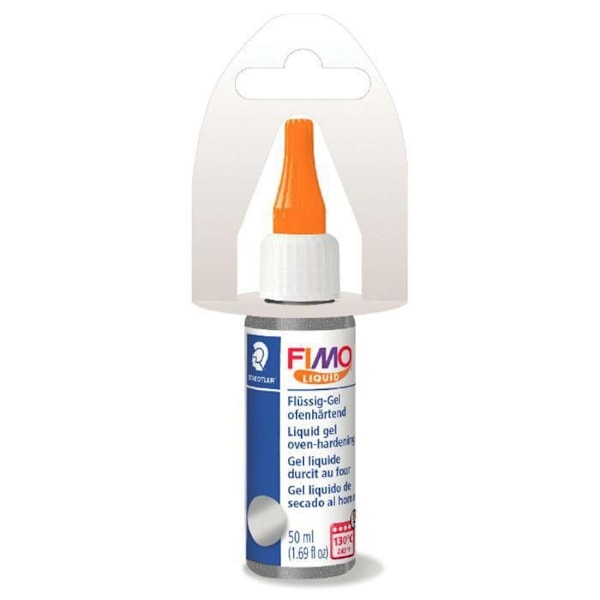 Fimo-liquidi - FIMO - Hopea - 50ml - Uunissa kovettuva geeli - Monikäyttöiset luovat työkalut Silver