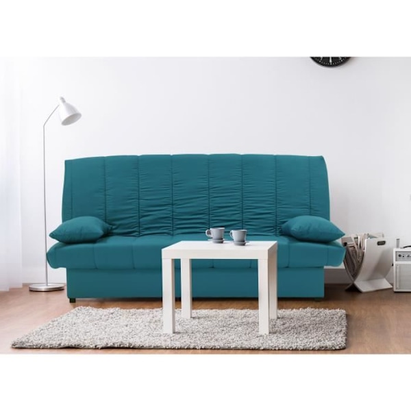 3-sits bäddsoffa - Ankblå - L 190 x D92 cm - MILA Blå Anka