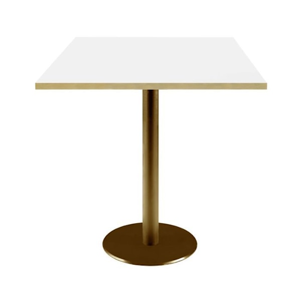 Bord 70 x 70 cm Rom hvid bistro Vit