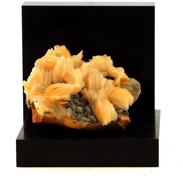 Sten og mineraler - ABIJOUX - Cerusit + Baryt - 280.0 ct - Mibladen Mining District, Midelt, Marokko